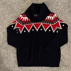 Lauren Ralph Lauren Womens
Fairisle Sweater size XL Cowl Neck
Tribal Sweater